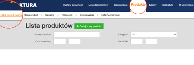 Wejdź do katalogu produktu